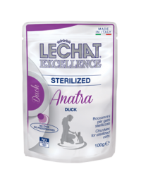 Monge lechat excellence buste sterilised anatra da gr 100